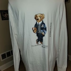 NWT Authentic Ralph Lauren Polo Bear L/S Shirt